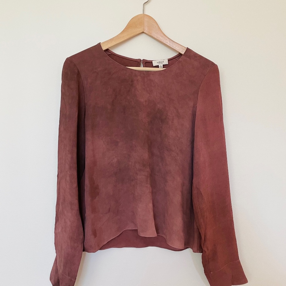Wilfred Mauve Long Sleeve Blouse